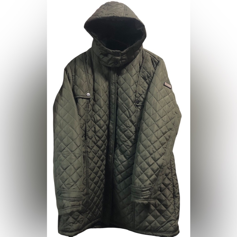 BEVERLY HILLS POLO CLUB Men's Quilted Field Jacket Olive Green.Size 2XL Modern